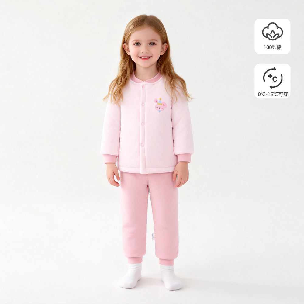 200g autumn/winter new arrival: handmade cotton baby clothes - high-waisted two-piece outfit for boys and girls - wholesale cotton sets for outdoor wear