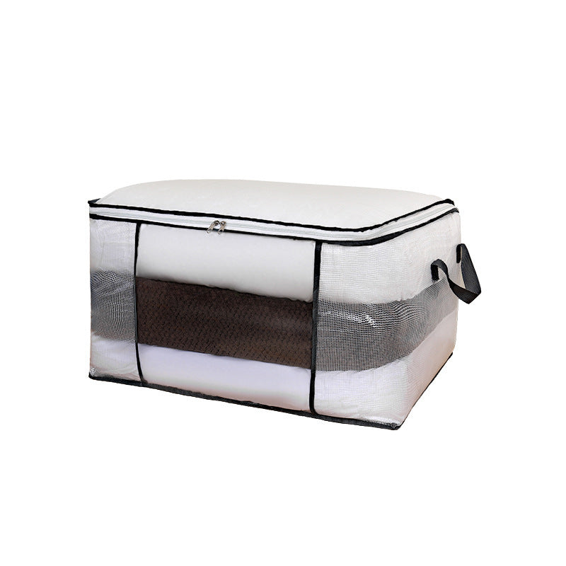 PVC mesh quilt storage bag, finishing bag, dustproof and moisture-proof waterproof clothing bag, large-capacity quilt bag, moving bag.