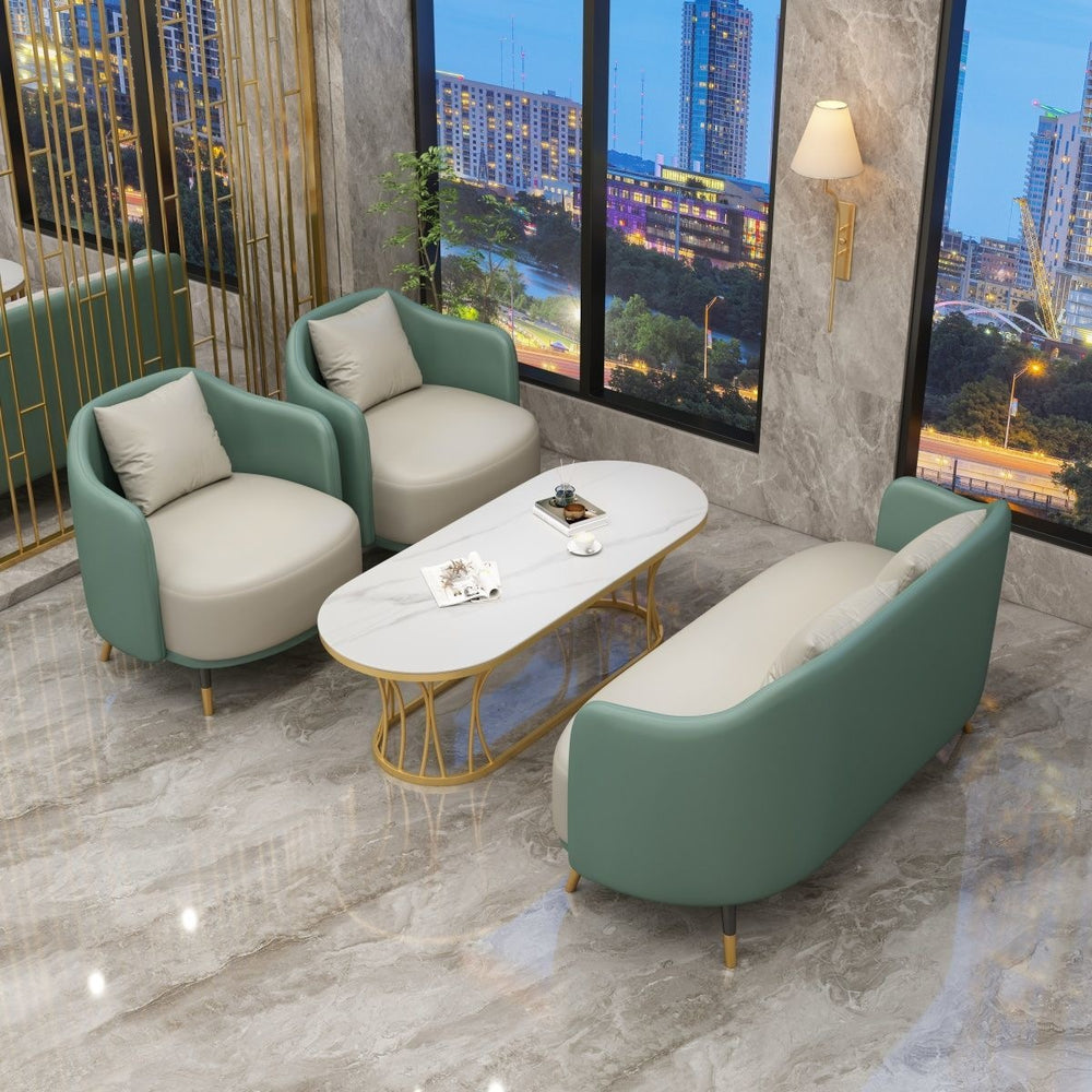 Negotiation table and chair combination sales office reception table and chair shopping mall beauty salon casual single sofa coffee table combination