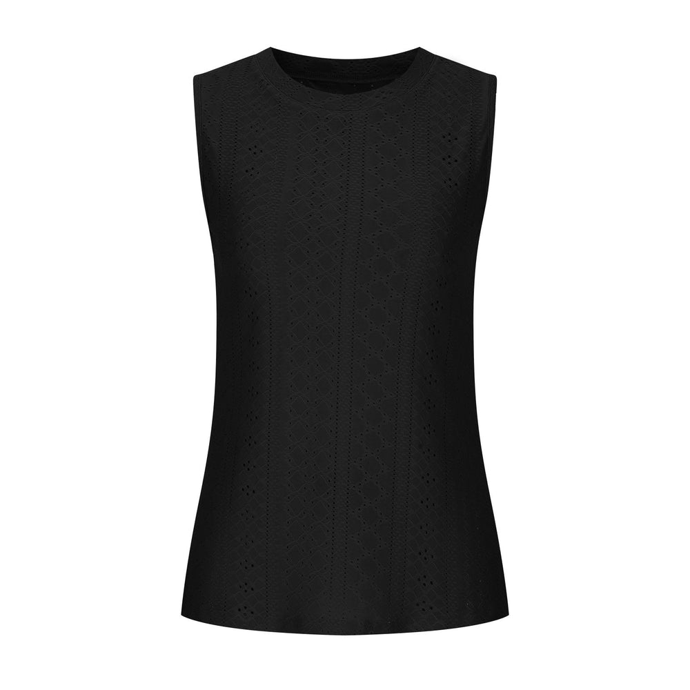 cross-border  foreign trade plus size women's tank top slit t-shirt ladies' top
