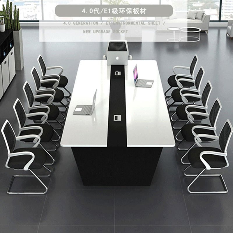 Conference room conference table long table simple modern training table strip table chair meeting large table combination