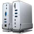 type-c3.2 docking station dual high-definition different display dp reading gigabit network port vertical desktop 15-in-1 expansion