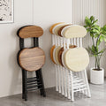 Folding chair folding stool popular simple household dining chair white negotiation chair portable training chair dormitory outdoor chair bamboo