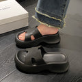 Thick sole slippers eva women's fashioneasiest for match2025new arrivaloutwearnon-sliph belt deodorizing filter5cm shit-stepping slippers