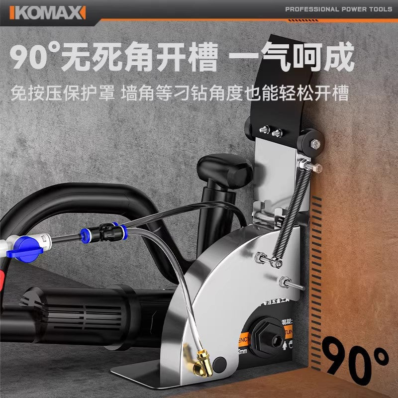 Multi-purpose brushless grooving machine - wall cutting machine - electrician & plumber's essential - one-pass wall grooving tool