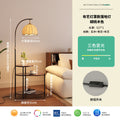 French retro living room floor lamp - high-end mid-century modern bedside table lamp with integrated storage and ambient lighting (sofa side table option)