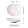 8inch soup plate-transparent glaze