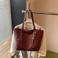 High-end retro soft leather women's bag 2026 new simple tote bag cross-border easiest for matchpure color handbag armpit bag