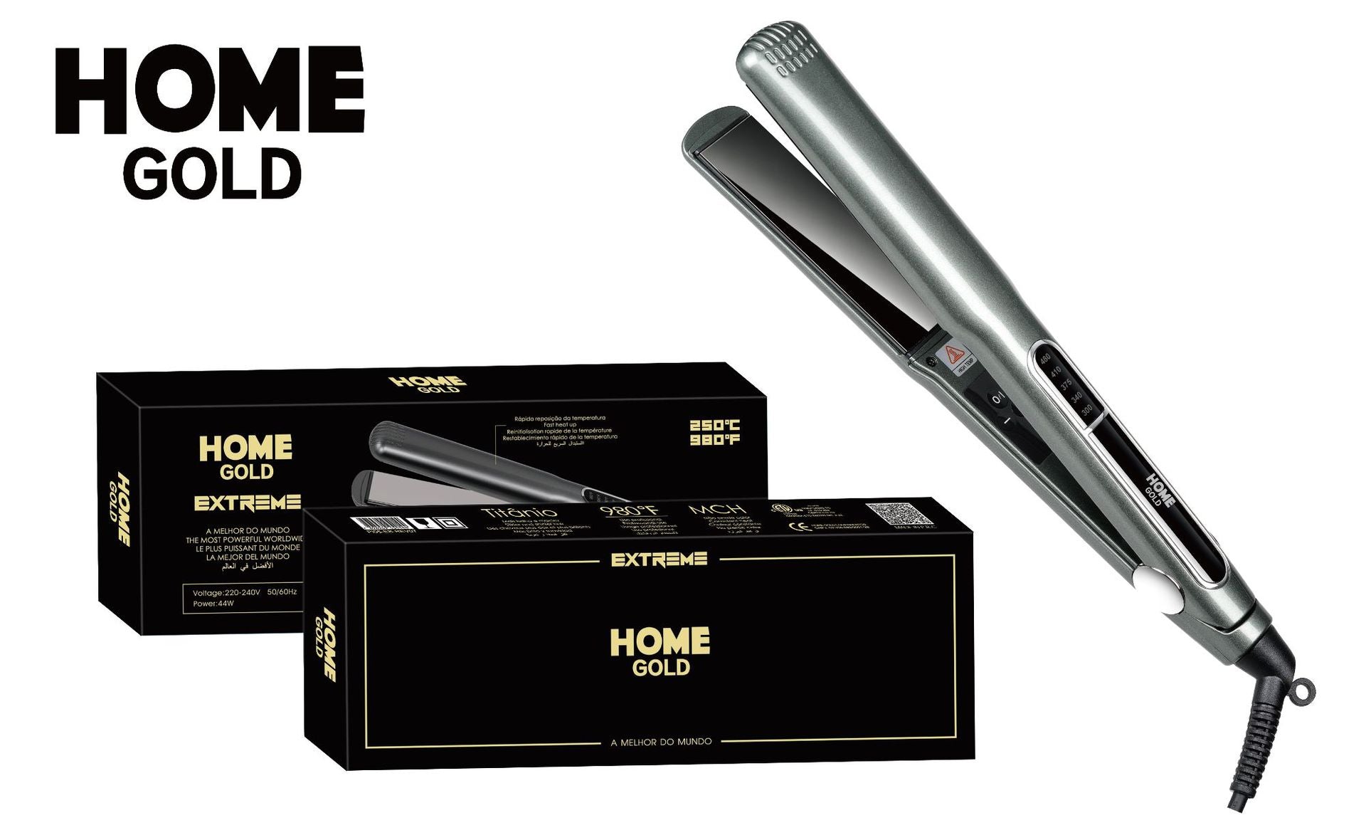 Cross-border new electric splint, hair straightener, curling iron, quick-heating ceramic plate, wet and dry LED temperature control hair salon