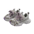 Vancahao kids' sneakers:  autumn new korean style girls' fashion pearl chunky sneakers, breathable running shoes
