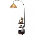 Used floor lamp living room sofa next to a few shelves all-in-one fishing lamp retro bedroom atmosphere storage lamp