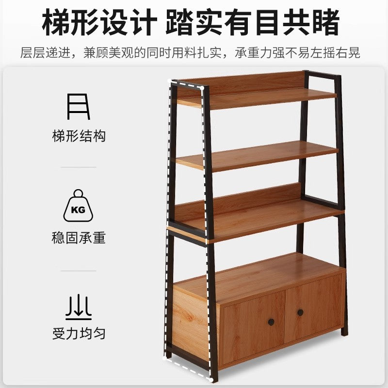 Shelf Multi-layer storage shelf Floor-to-ceiling office locker Shelf Layered shelf Living room display Cabinet with door