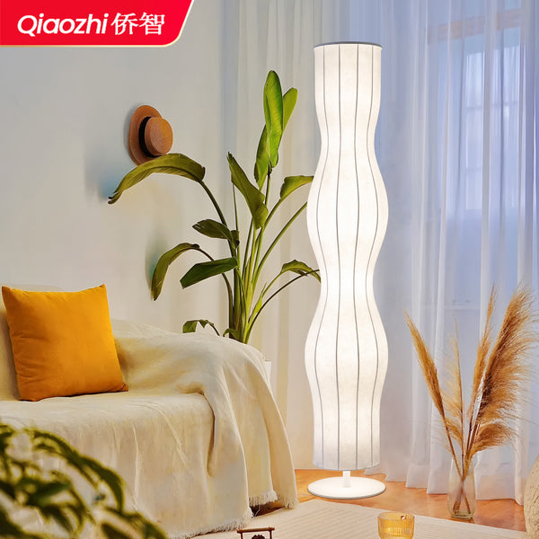 Silk grass skirt floor lamp Internet celebrity living room sofa decorative atmosphere lamp light luxury cream wind bedroom vertical table lamp