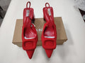 Zaexport2024 summer new arrival women's shoes, square buckle buckle, pointed toe, thick heel, high heel sandals, toe cap