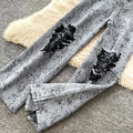 Lightly mature elegant style tube top vest high waistloose pantstwo-piece set women's summer ripped distressed pantsslimming looksuit