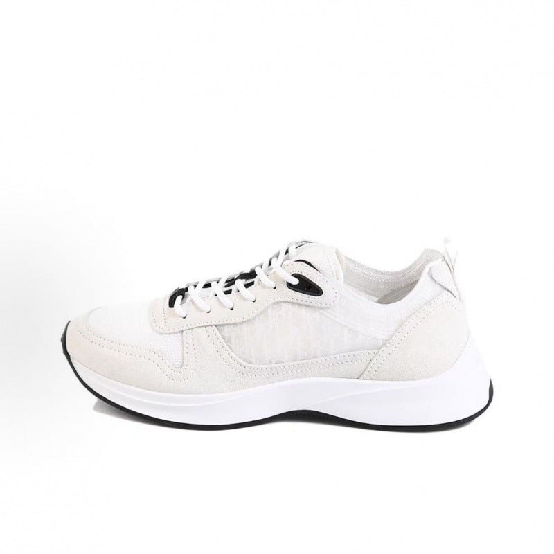 putian pure original new arrival tweed style 24crunning shoescouple leather mesh breathable casual sneakers