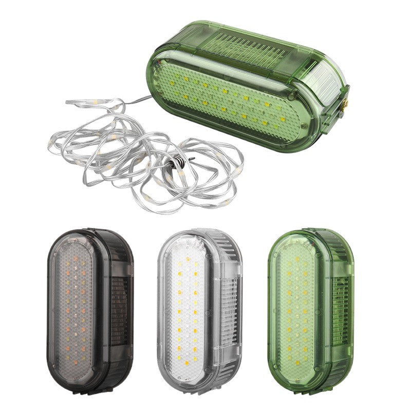 Outdoor camping star lights string LED colorful lighting tent lights camping atmosphere camp portable storage string lights