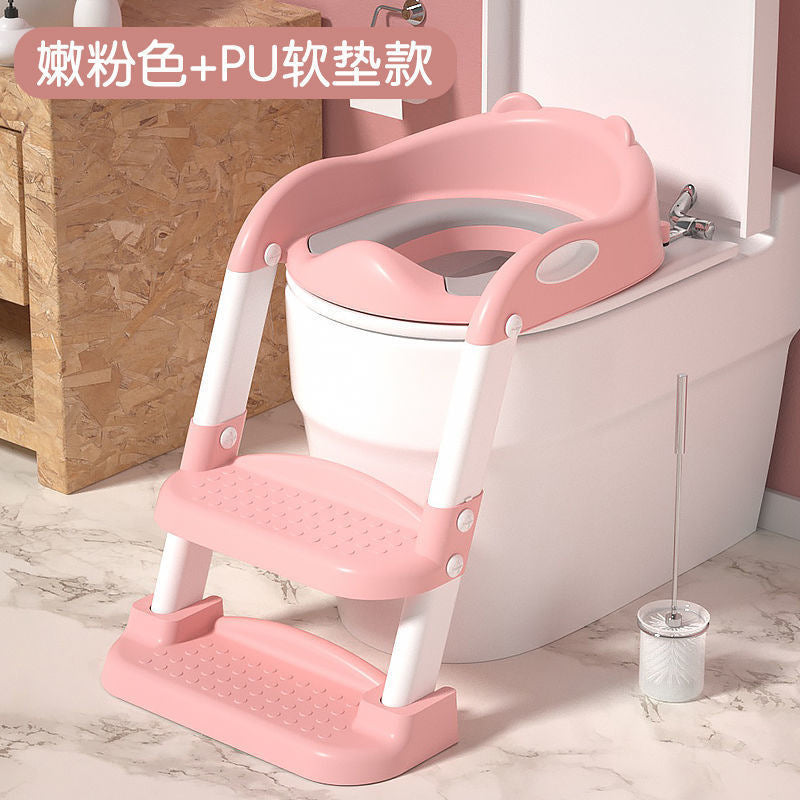 Kids toilet ladder children's toilet baby folding toilet mat baby toilet seat cushion ring ladder toilet seat