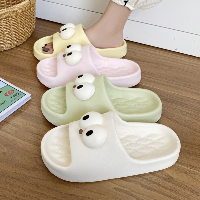 Eva big eye slippers - summer women's cute & stylish new design - non-slip indoor/outdoor beach flip-flops