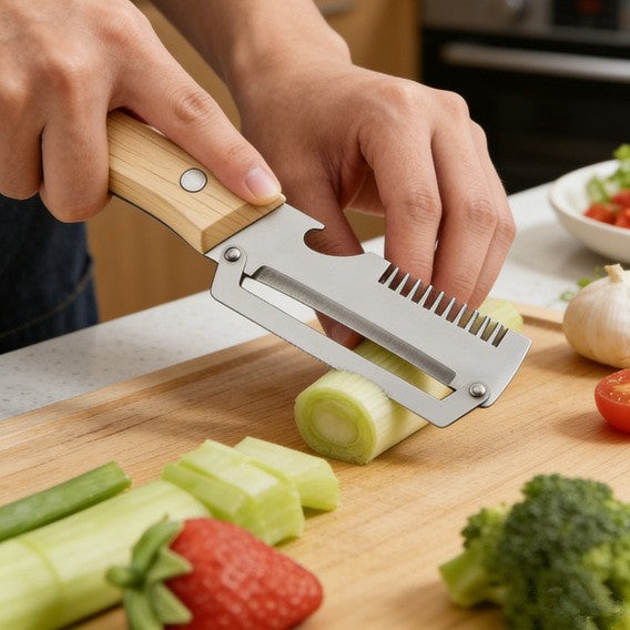 Stainless steel onion chopper, onion slicer, vegetable shredder, multi-purpose grater, kitchen gadget