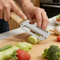 Stainless steel onion chopper, onion slicer, vegetable shredder, multi-purpose grater, kitchen gadget