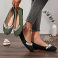 Exportplus sizeflats women's  rhinestone beaded french soft bottom evening shoes velvet spring elegant flatsflats