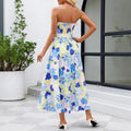 Amazon fashion floral dress women's  summer new ruffle flowy beach vacation dress