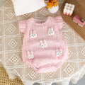Infant and toddler thin summer style flying sleeve bag butt baby girl romper hoodie newborn cartoon style one-piece hoodie
