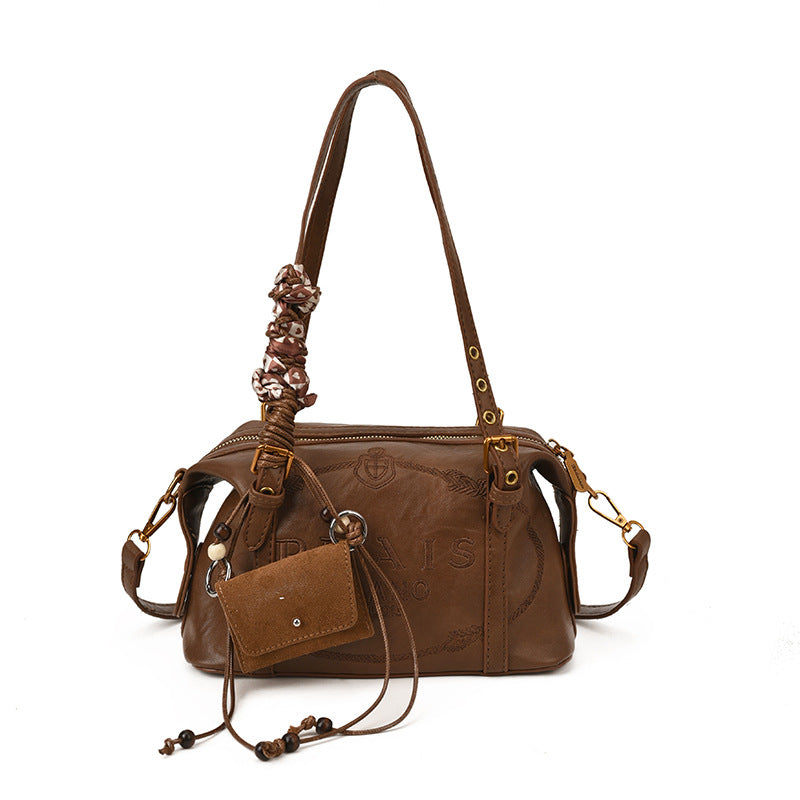 2025 fall/winter new arrivals: vintage-inspired, fashion-forward, niche design handbag - women's commuter tote, trendy shoulder bag, boston bag