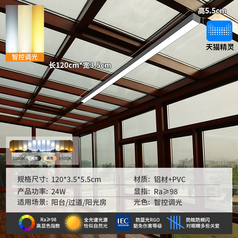 Minimalist aisle light corridor light sun room cloakroom balcony ceiling light minimalistled strip light entrance lamp