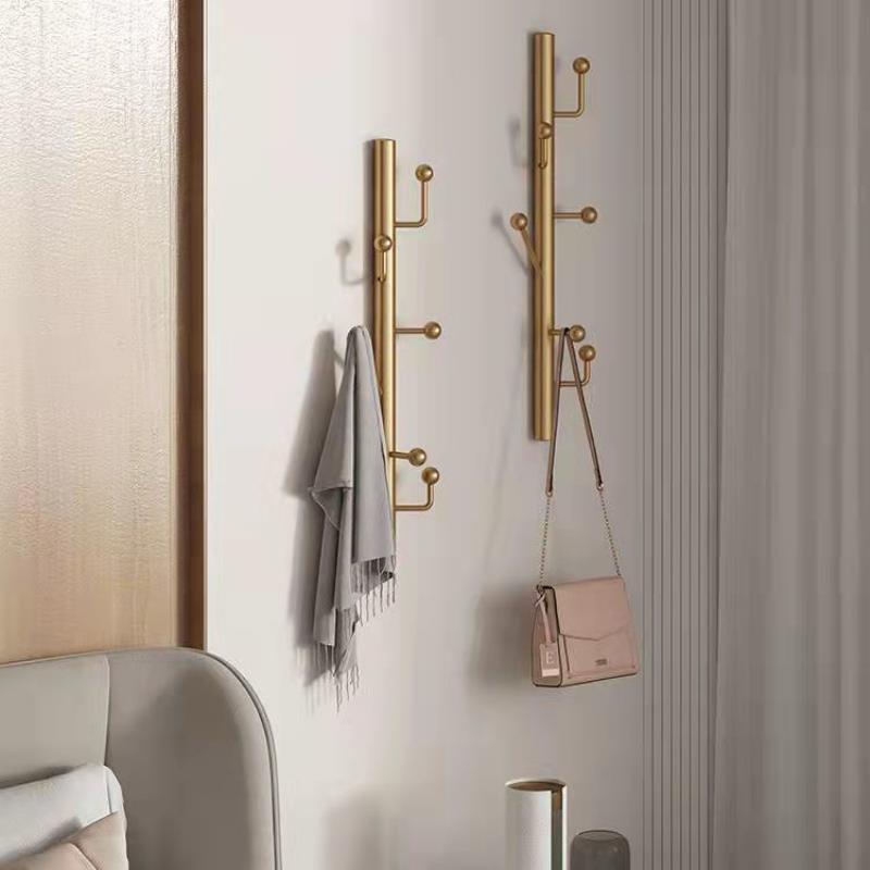 Wall-mounted coat rack, freestanding wall hanger, no-drill wall-mounted clothes rack, clothing store display rack