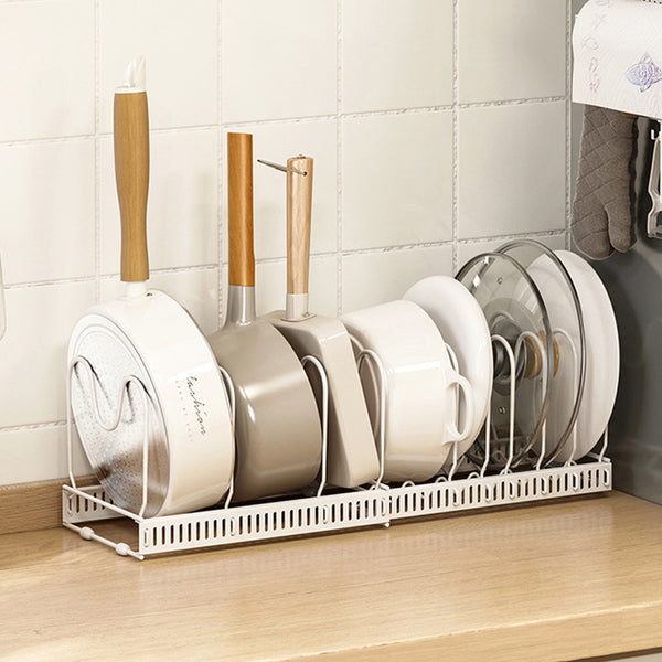 Processing Customized Kitchen Shelves Storage Multi-layer Kitchenware Cutting Board Cutting Board Pot Lid Pot Rack Supplies Telescopic Shelves