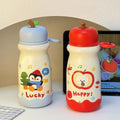 Trendy & cute apple cartoon kids' thermos - 316 stainless steel, high-style design, portable water bottle for boys & girls