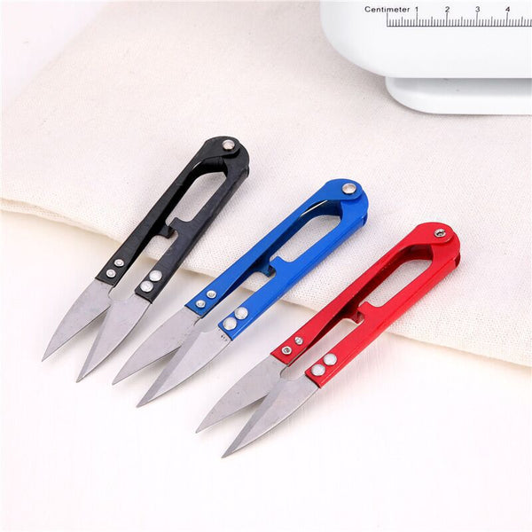 Household U-shaped scissors Carbon steel small scissors Thread scissors Hand scissors Cross stitch tailor Yarn cutting Sewing tools