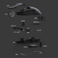 Longweishi g5 tri-mode wireless mouse - lightweight paw3311 gaming mouse for esports, bluetooth, wired, and laptop use