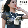 Hanging neck handheld fan foldable portable usb charging fan desktop stand outdoor makeup mirror small fan wholesale
