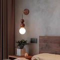 Used solid wood wall lamp japanese style room bedroom minimalist living room background wall light walnut bedside home pendant light
