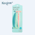 Keqi 2-pack armpit hair razor for women, imported blade shaving razor, private parts armpit hair trimming eyebrow with eyebrow comb