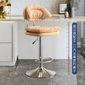 Bar stool, bar chair, front desk cashier swivel chair, adjustable height high stool, home beauty salon barber backrest swivel chair