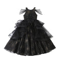 Black girl's dress princess gown high-end luxury niche fashionable chic foreign trade in-stock tulle elegant dress