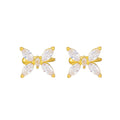 14k real gold mini exquisite zircon small butterfly ear clip without piercing 2025new arrivalpopular fairy ear clip for women
