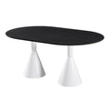 Rock slab dining table french cream style internet celebrity dining table manufacturer personalized simple small apartment rental house holy grail table