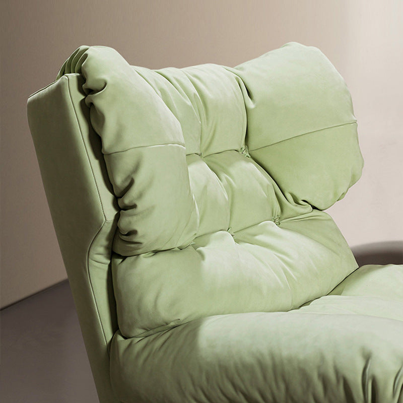 Italian milan cloud single seater sofa swivel chair down leather single chair lazy sofa chair