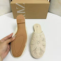 Za2026 summer new arrival cross-border dropshipping casual mules - breathable & stylish summer mesh flat sandals for women