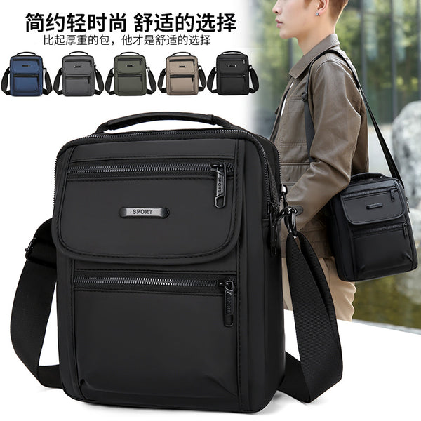 Men's Crossbody Backpack Rainproof Casual Oxford Cloth Bag Travel Simple Portable Business Shoulder Small Bag Cross-border Wholesale