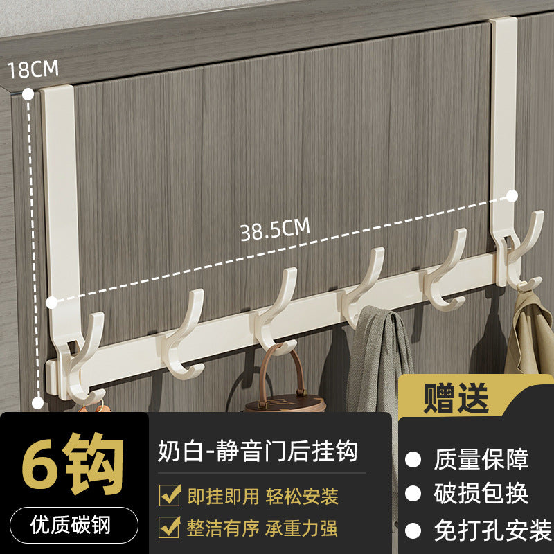 Entry door storage rack, punch-free door-back bag and umbrella storage rack, punch-free wall-mounted door-back hook