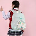 Elementary school backpack - cute cartoon rabbit design, multiple pockets, easy to clean, shape-retaining, dopamine color scheme, water-resistant backpack