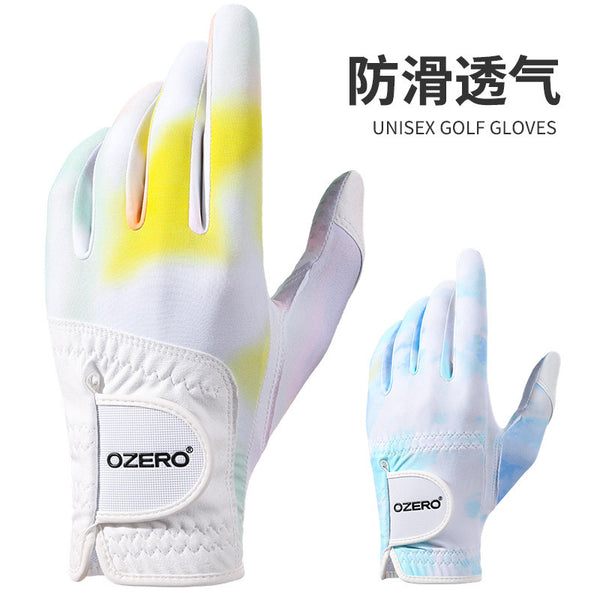 Sports golf gloves touch screen ice silk thin gloves non-slip breathable men and women left and right hand single practice gloves