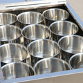 Stainless steel food-grade spice cart - commercial kitchen trolley, small size, multi-functional restaurant mobile cart, serving cart