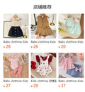 Children's clothing shein cross-border girl suit black dress baby children's clothing